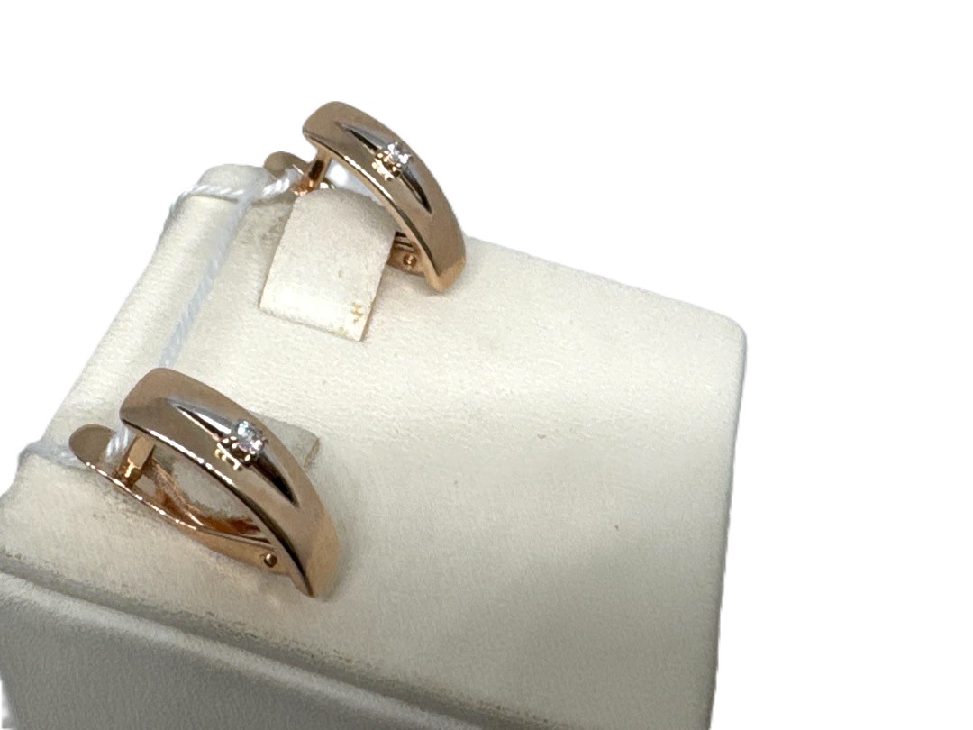 СЕРЬГИ С КАМНЕМ (Au 585)