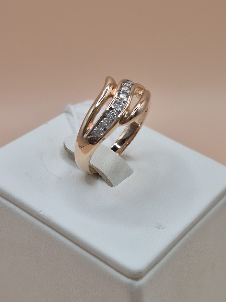 КОЛКМИ585 КОЛЬЦО С КАМНЯМИ (Au 585)