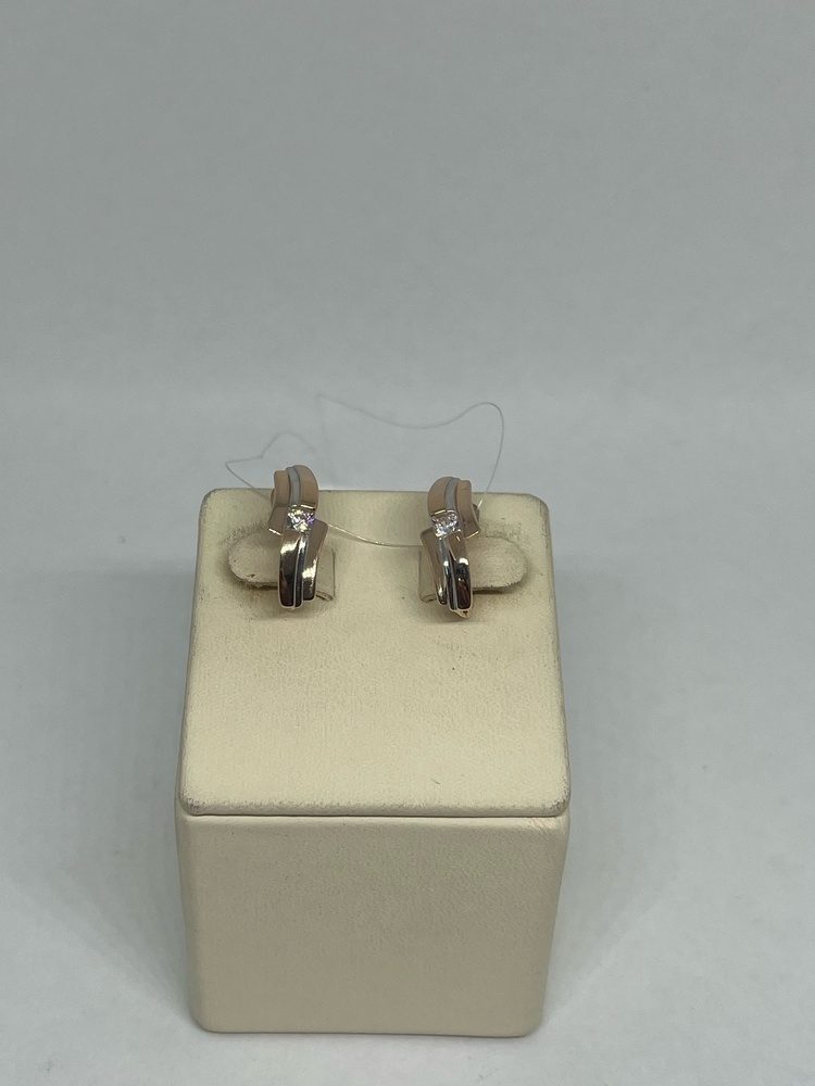 СЕРЬГИ С КАМНЕМ (Au 585)