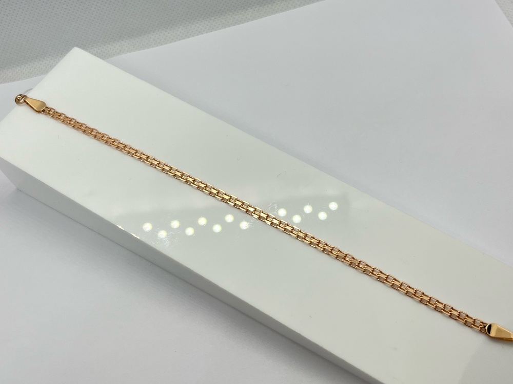 БРАСЛЕТ ПОЛНОВЕСНЫЙ Бисмарк машинный (Au 585)