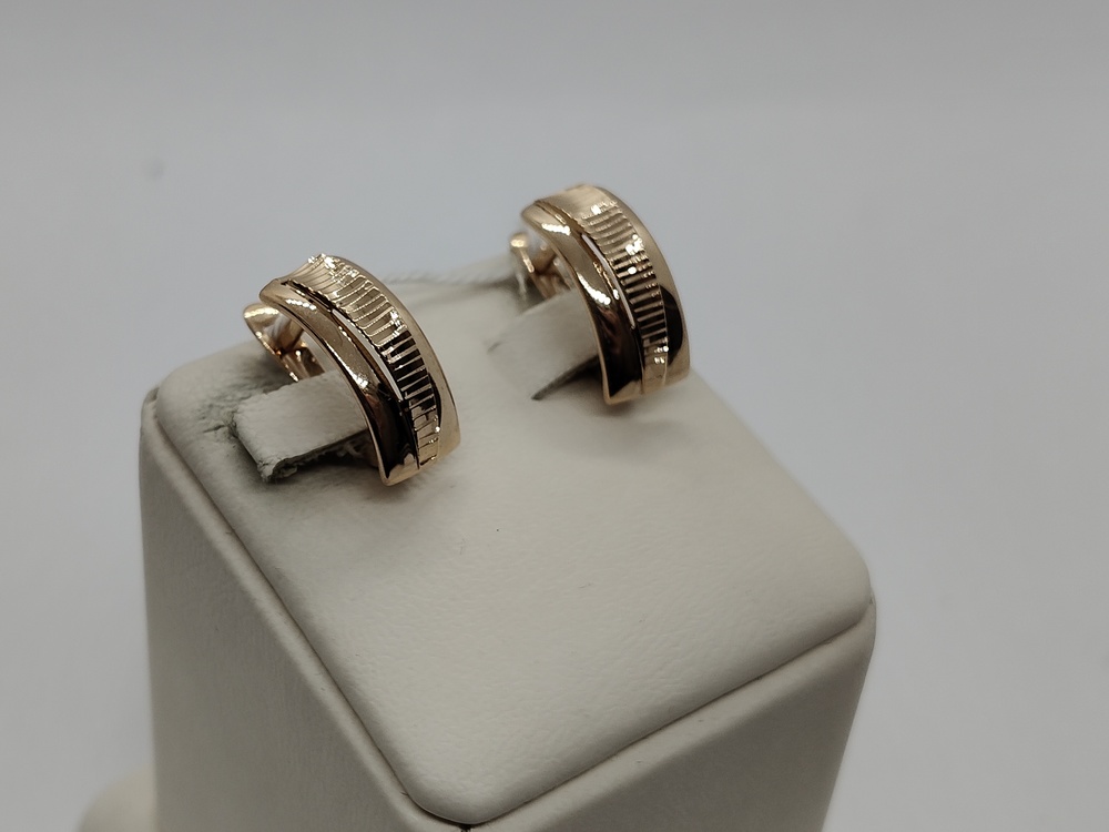 СЕРЬГИ БЕЗ КАМНЯ (Au 585)