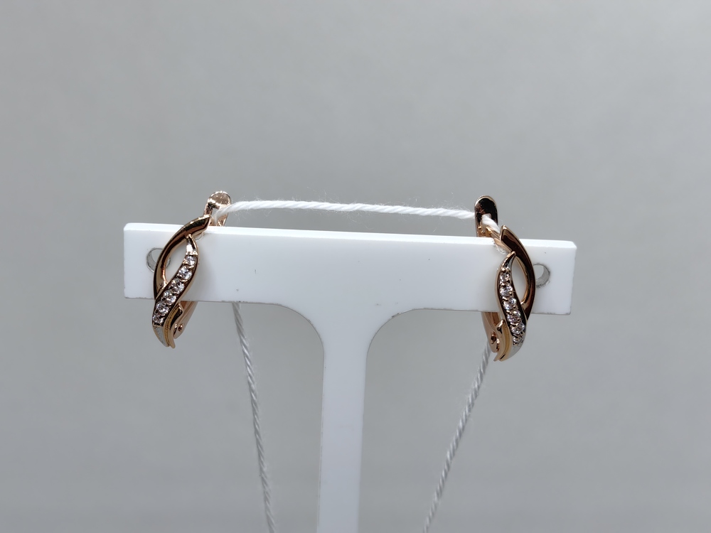 СКМИ585 СЕРЬГИ С КАМНЯМИ (Au 585)