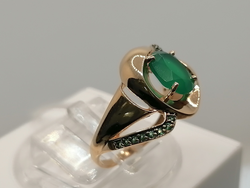 КОЛКМИ585 КОЛЬЦО С КАМНЯМИ (Au 585)