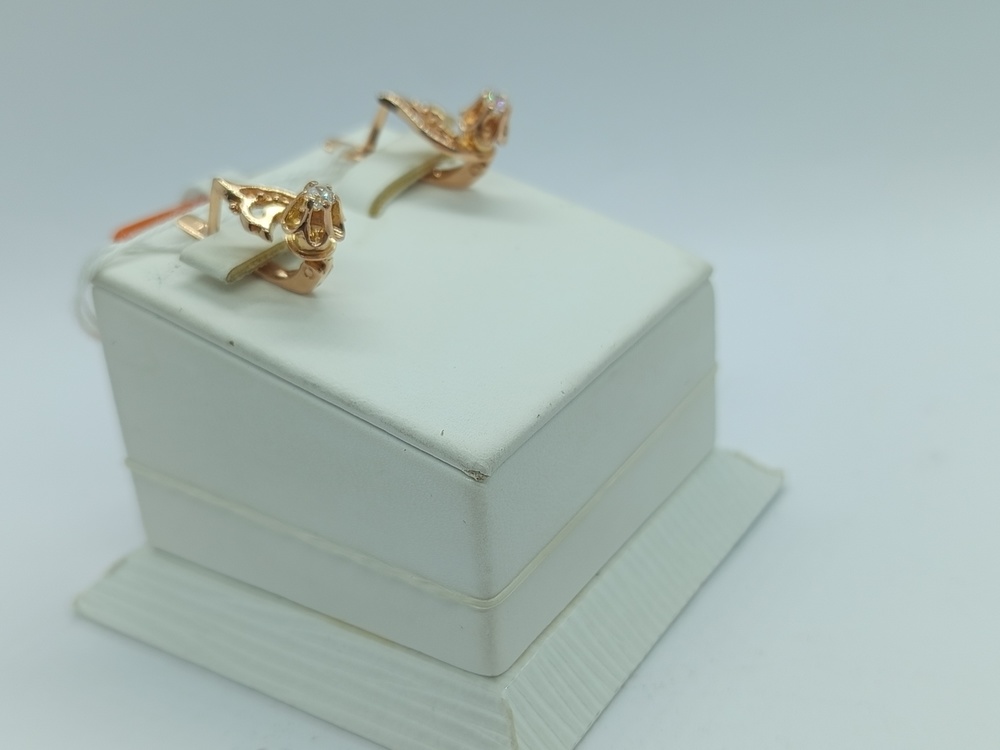 СЕРЬГИ С КАМНЕМ (Au 583)