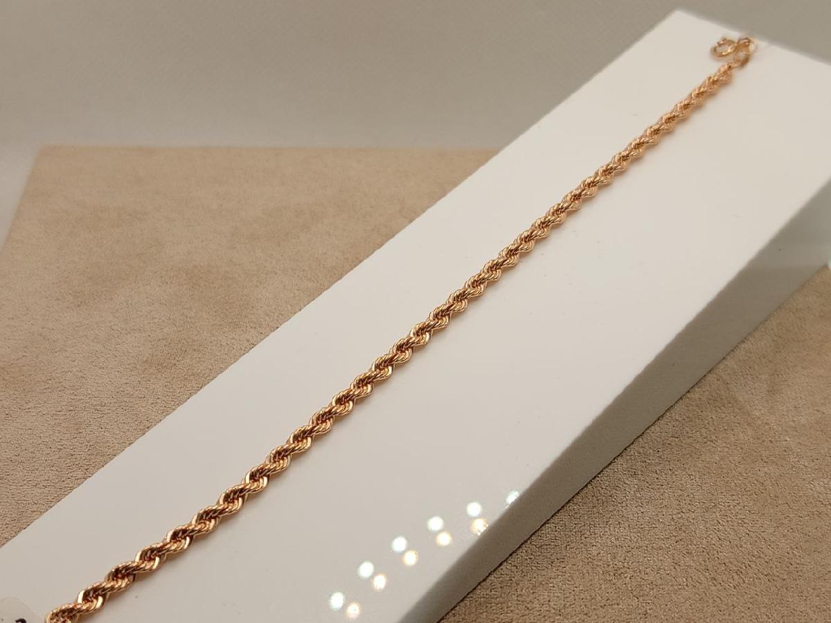 БРАСЛЕТ ПУСТОТЕЛЫЙ Веревка (Au 585)