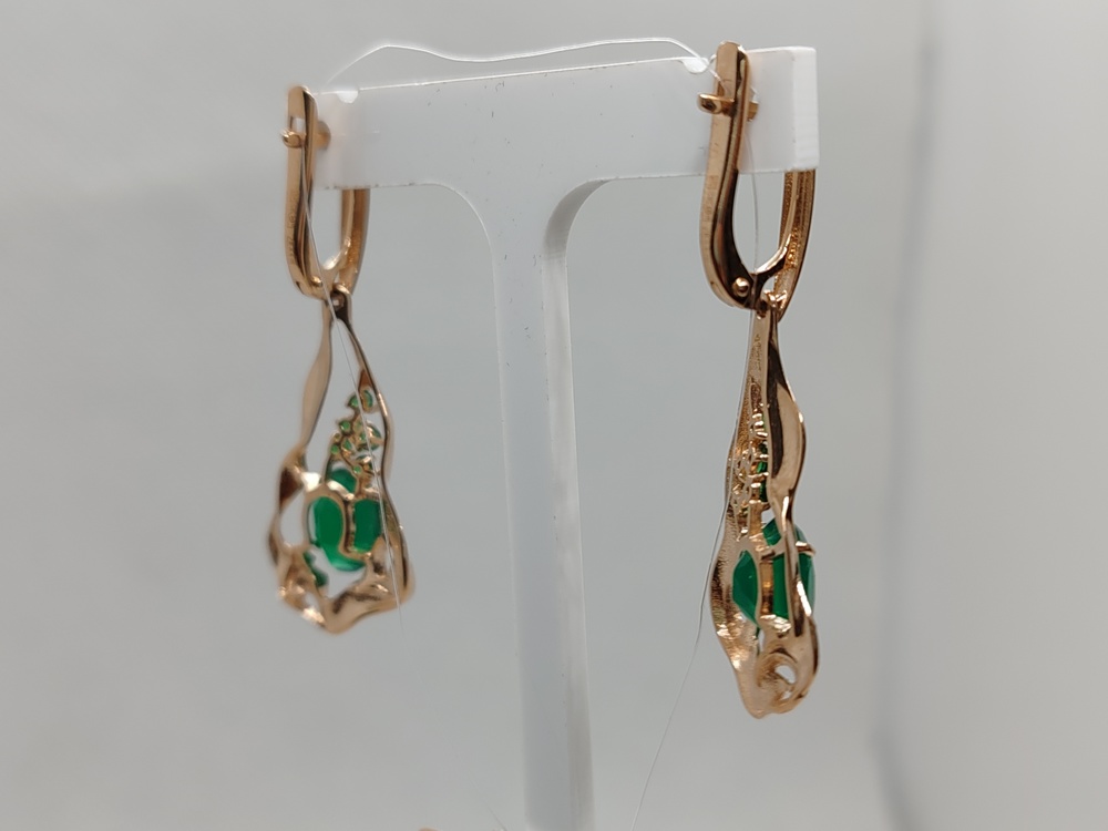 СЕРЬГИ С КАМНЯМИ (Au 585)