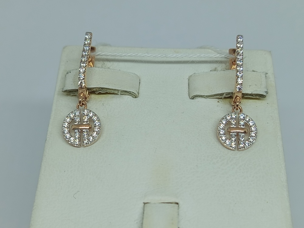 СЕРЬГИ С КАМНЯМИ (Au 585)