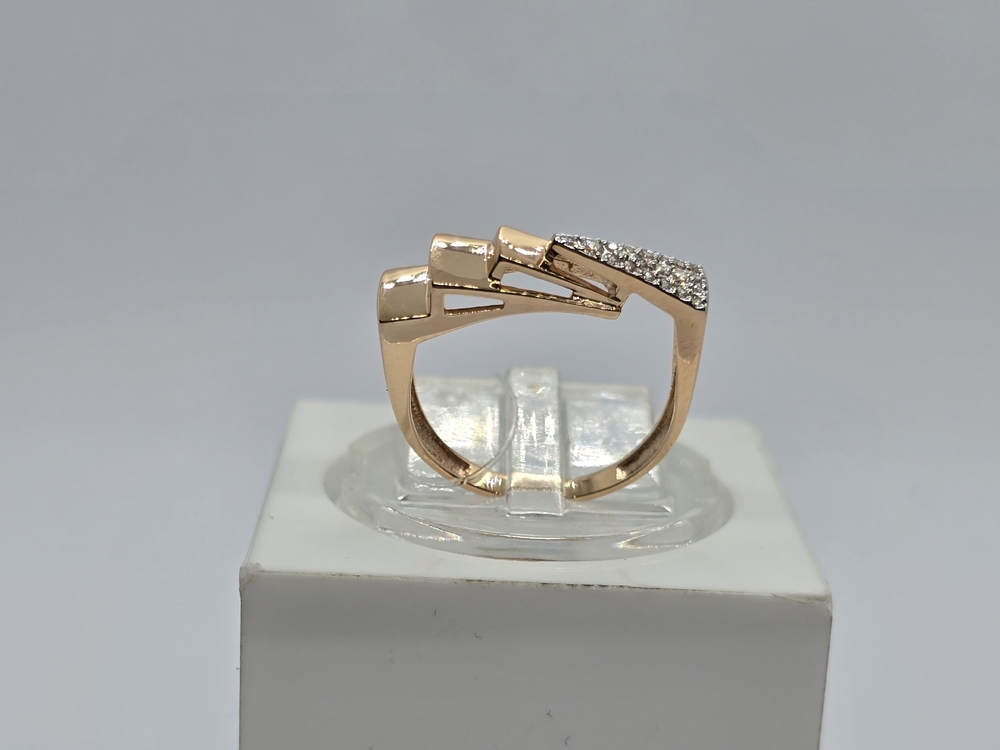 КОЛЬЦО С КАМНЯМИ (Au 585)