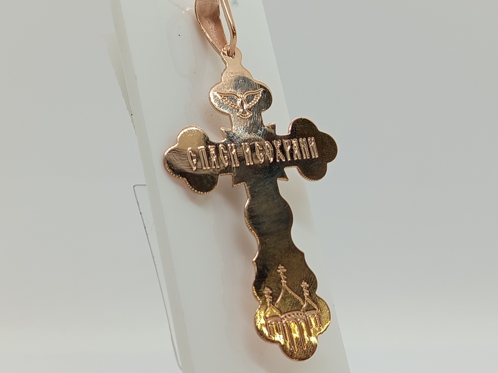 810-00250-10-00-00-02 ПОДВЕСКА КРЕСТ без камня (Au 585)