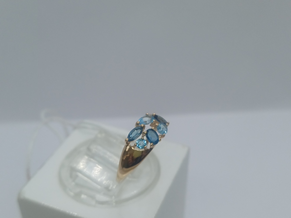 КОЛКМИ585 КОЛЬЦО С КАМНЯМИ (Au 585)