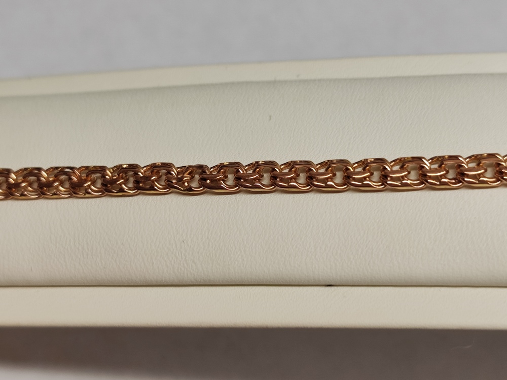 БЛБ585 БРАСЛЕТ ПОЛНОВЕСНЫЙ Бисмарк (Au 585)