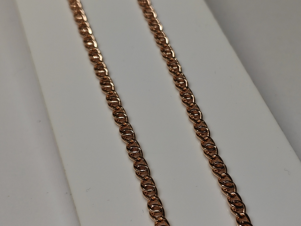 ЦЕПЬ ПУСТОТЕЛАЯ Птичий глаз(глаз пантеры) (Au 585)