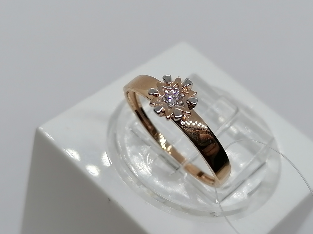 КОЛЬЦО С КАМНЕМ (Au 585)