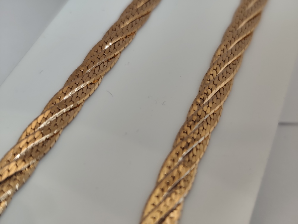 ЦЕПЬ ПОЛНОВЕСНАЯ Косичка(париджина) (Au 585)