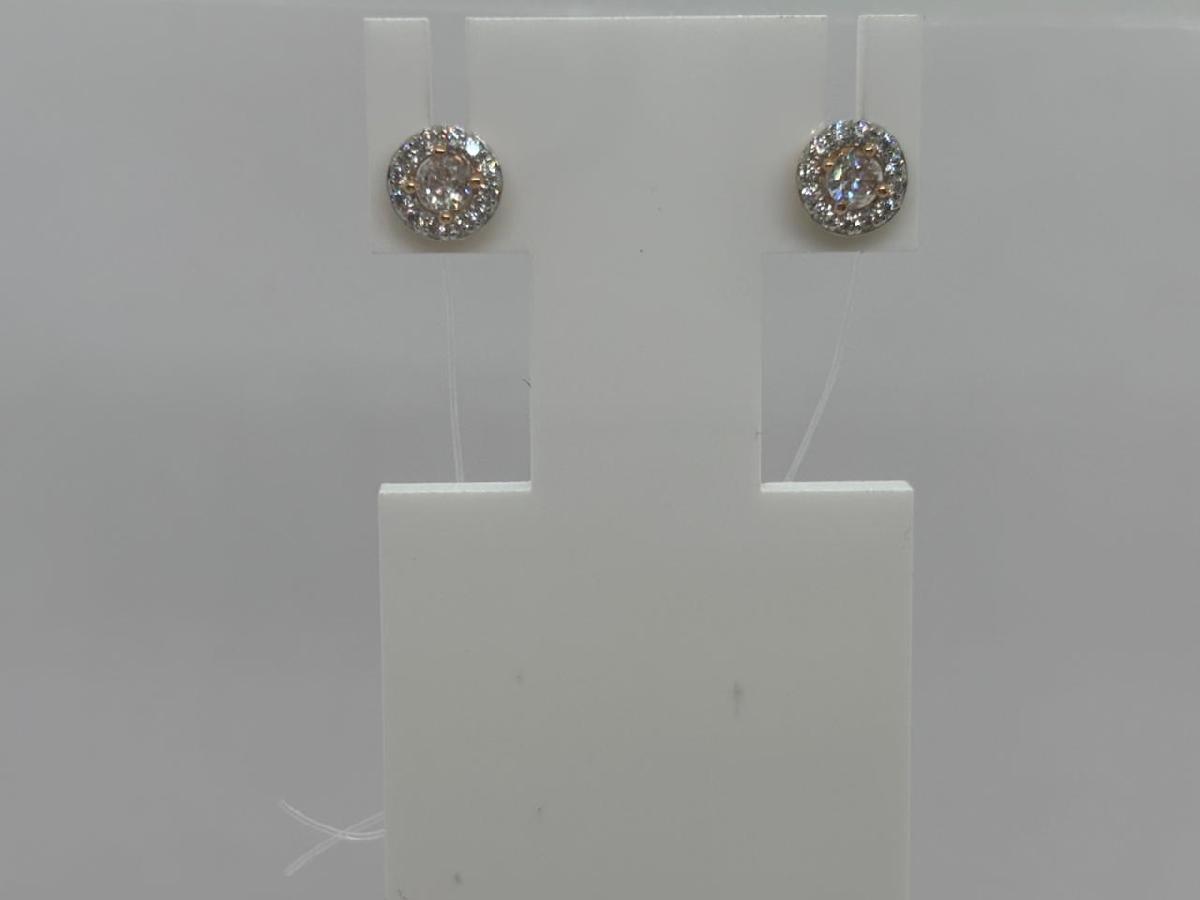 СЕРЬГИ ПУСЕТЫ с камнями (Au 585)