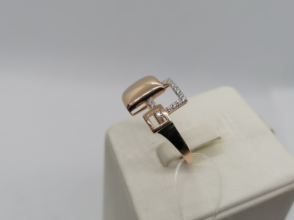 КОЛЬЦО С КАМНЯМИ (Au 585)