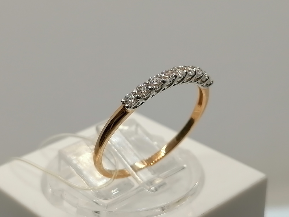 КОЛЬЦО С КАМНЯМИ (Au 585)