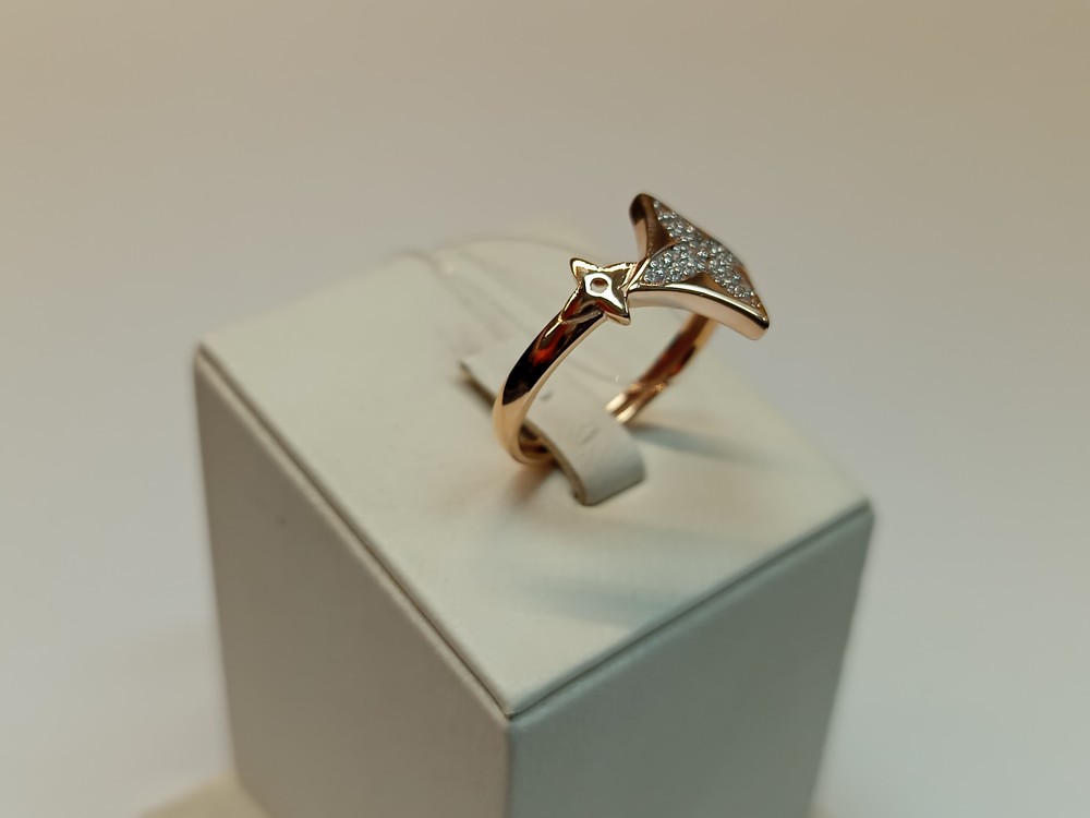 КОЛЬЦО С КАМНЯМИ (Au 585)