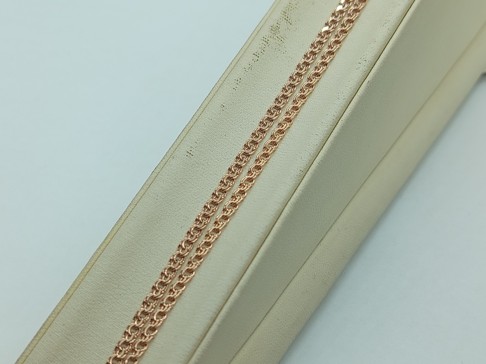 ЦЕПЬ ПУСТОТЕЛАЯ Бисмарк (Au 585) ЦЕПЬ ПУСТОТЕЛАЯ Бисмарк (Au 585)