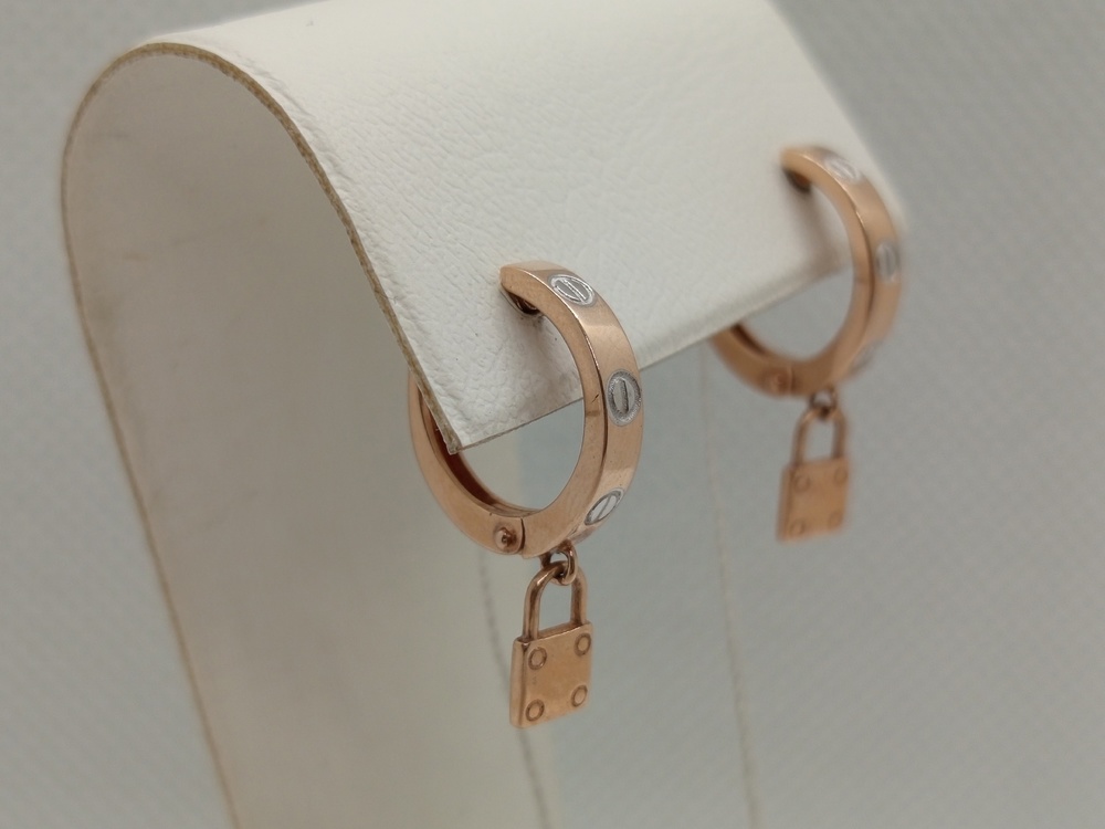 СЕРЬГИ БЕЗ КАМНЯ (Au 585)