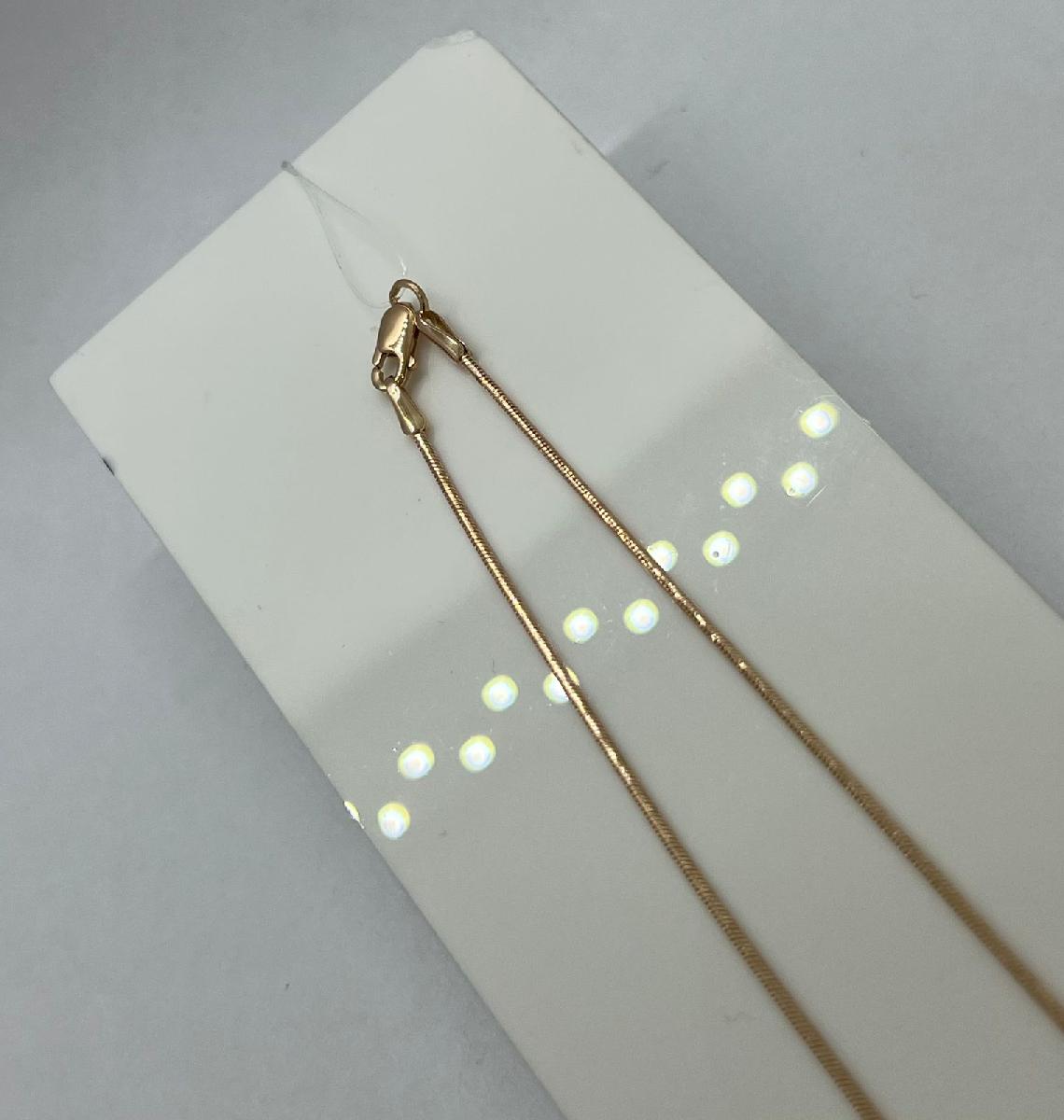 НЦ 12-078 ЦЕПЬ ПОЛНОВЕСНАЯ Жгут(снейк) (Au 585)