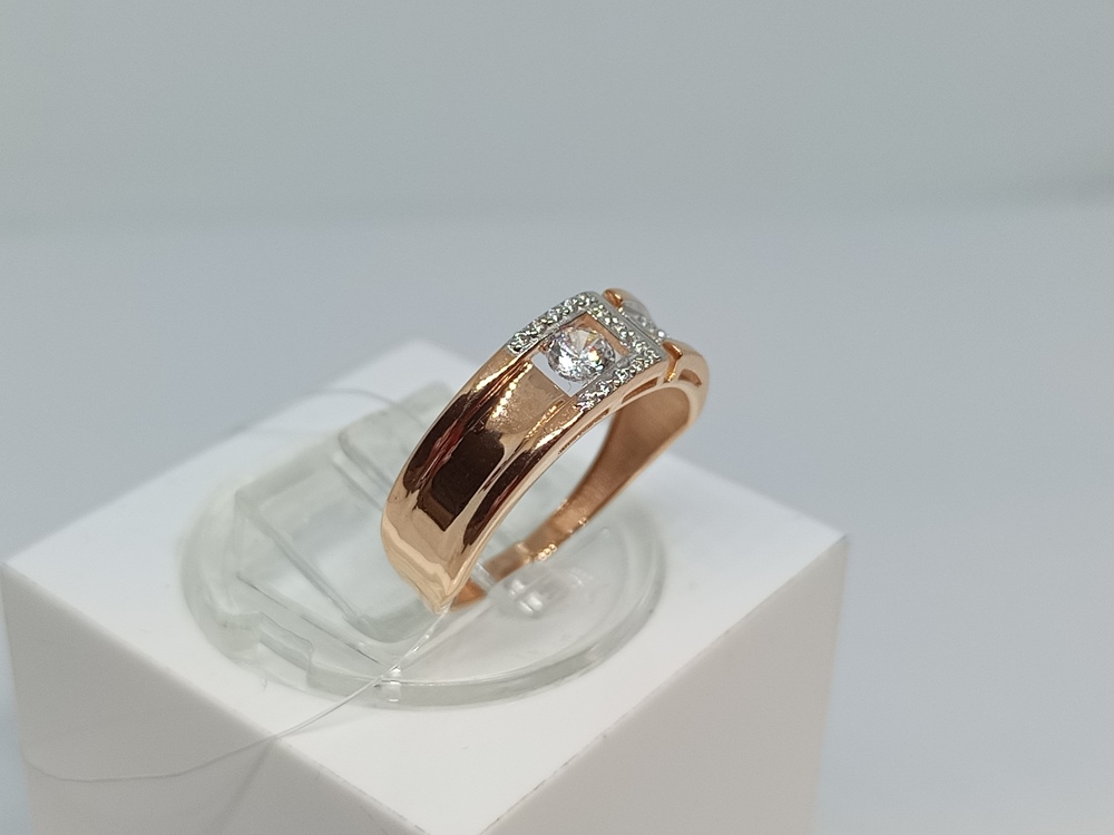 КОЛЬЦО С КАМНЯМИ (Au 585)