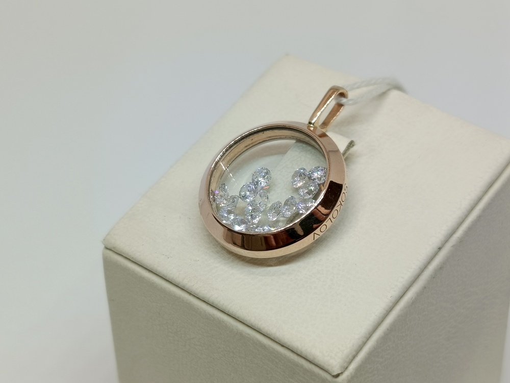 ПОДВЕСКА С КАМНЯМИ (Au 585)