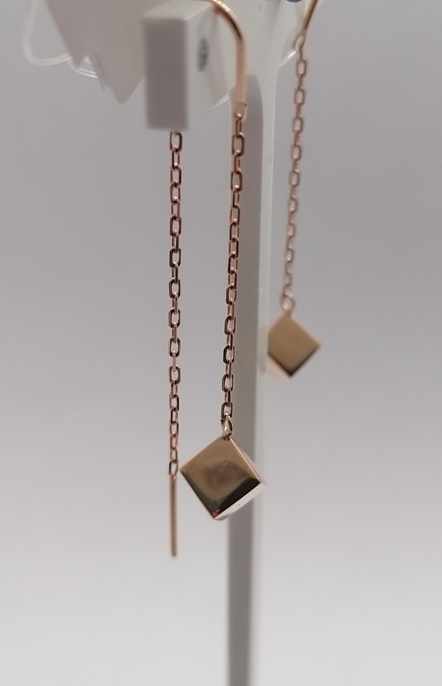 СЕРЬГИ ПРОДЕВКИ без камня (Au 585)