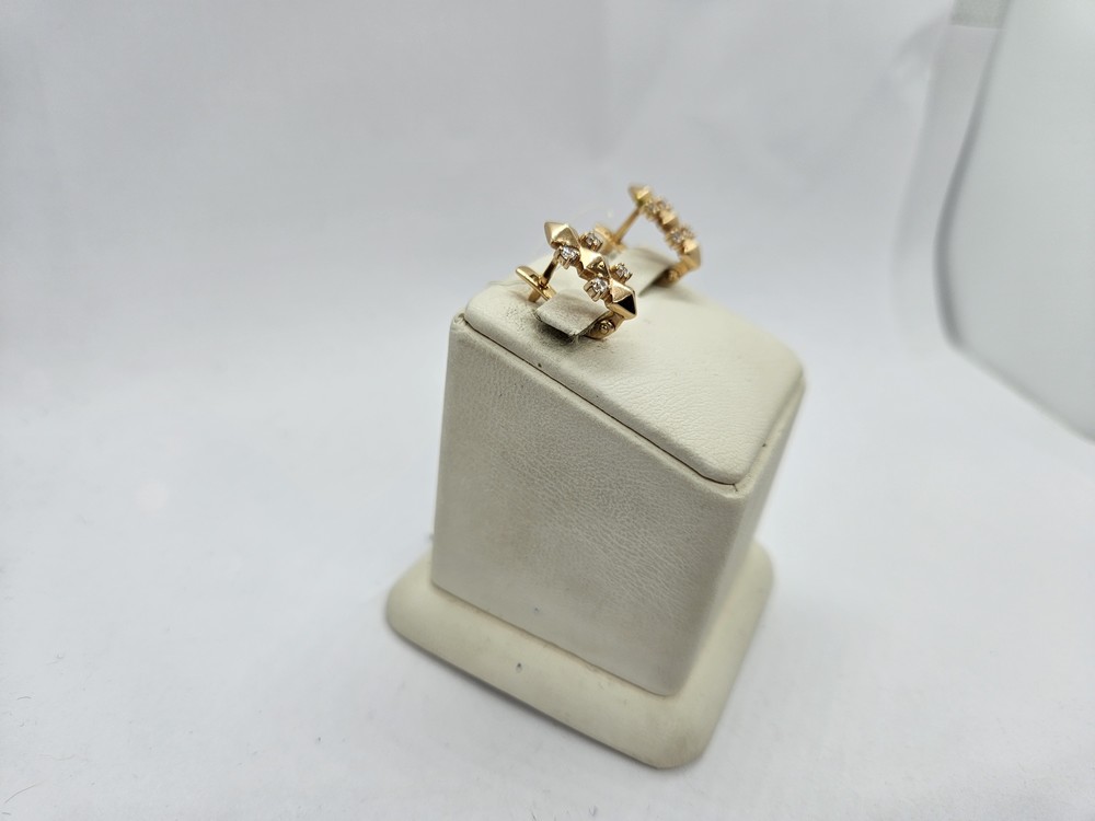 С5038 СЕРЬГИ С КАМНЯМИ (Au 585)