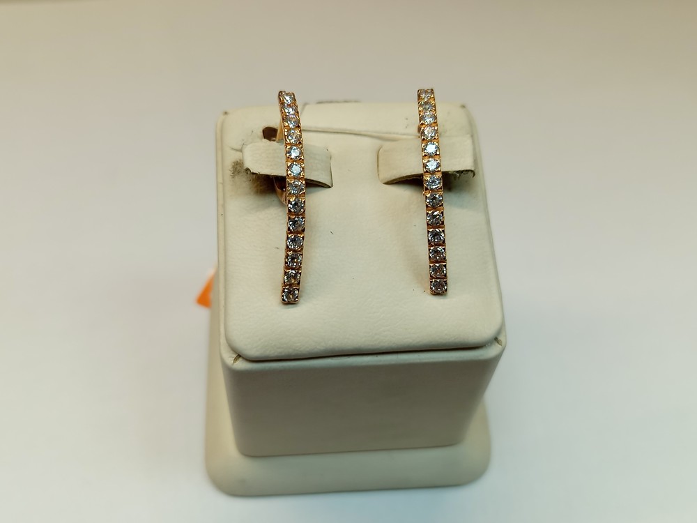 СЕРЬГИ С КАМНЯМИ (Au 585)