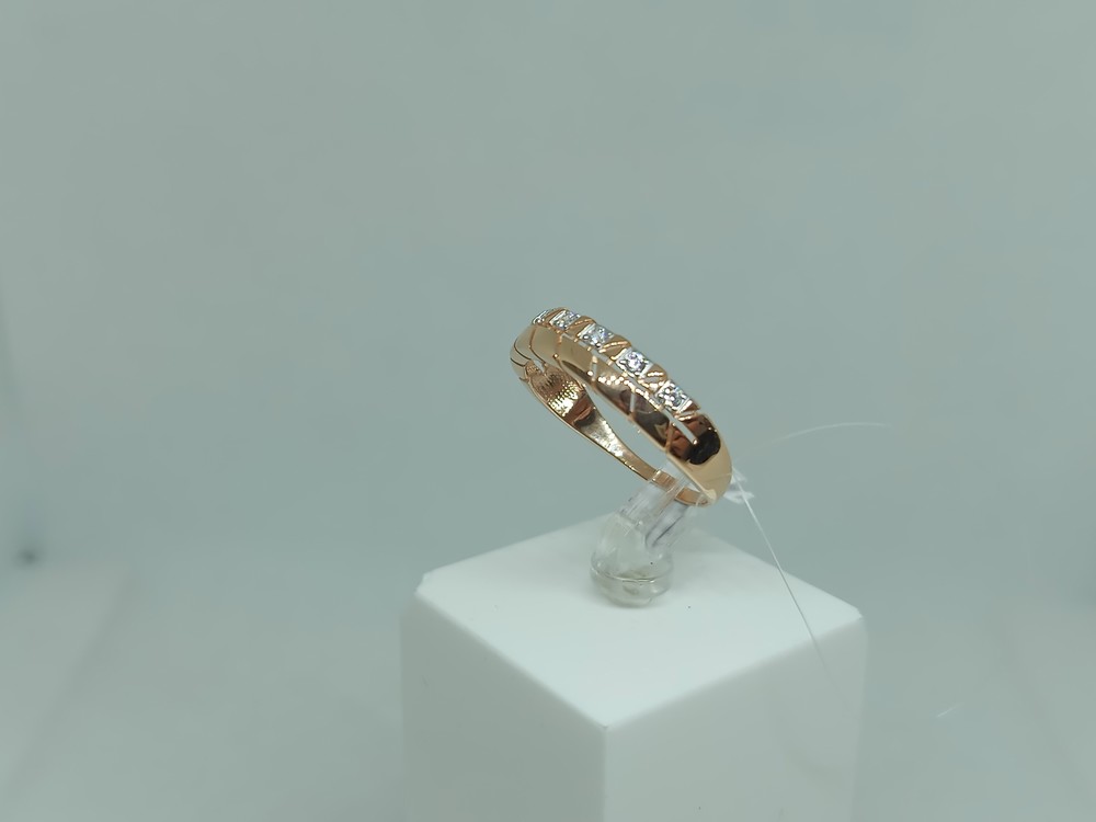 КОЛЬЦО С КАМНЯМИ (Au 585)