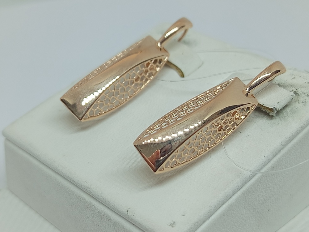 СЕРЬГИ ПЕТЕЛЬКА без камня (Au 585)