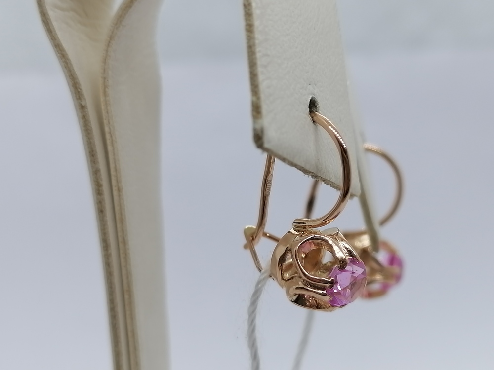 СЕРЬГИ С КАМНЕМ (Au 583)