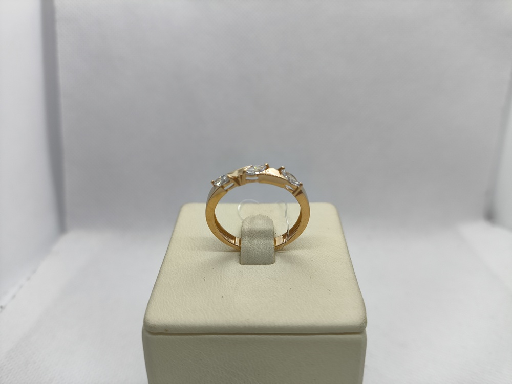 КОЛЬЦО С КАМНЯМИ (Au 585)