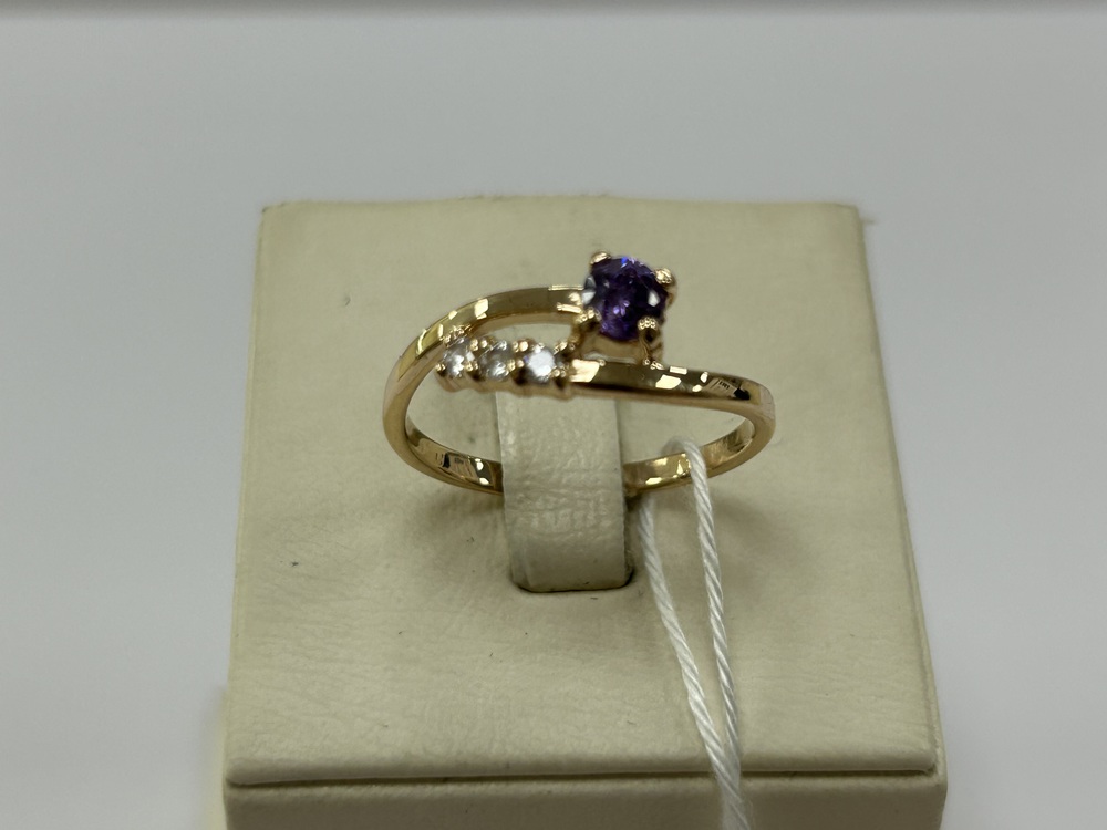 КОЛЬЦО С КАМНЯМИ (Au 585)