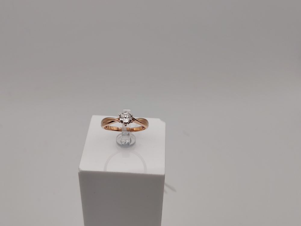 КОЛКМ585 КОЛЬЦО С КАМНЕМ (Au 585)