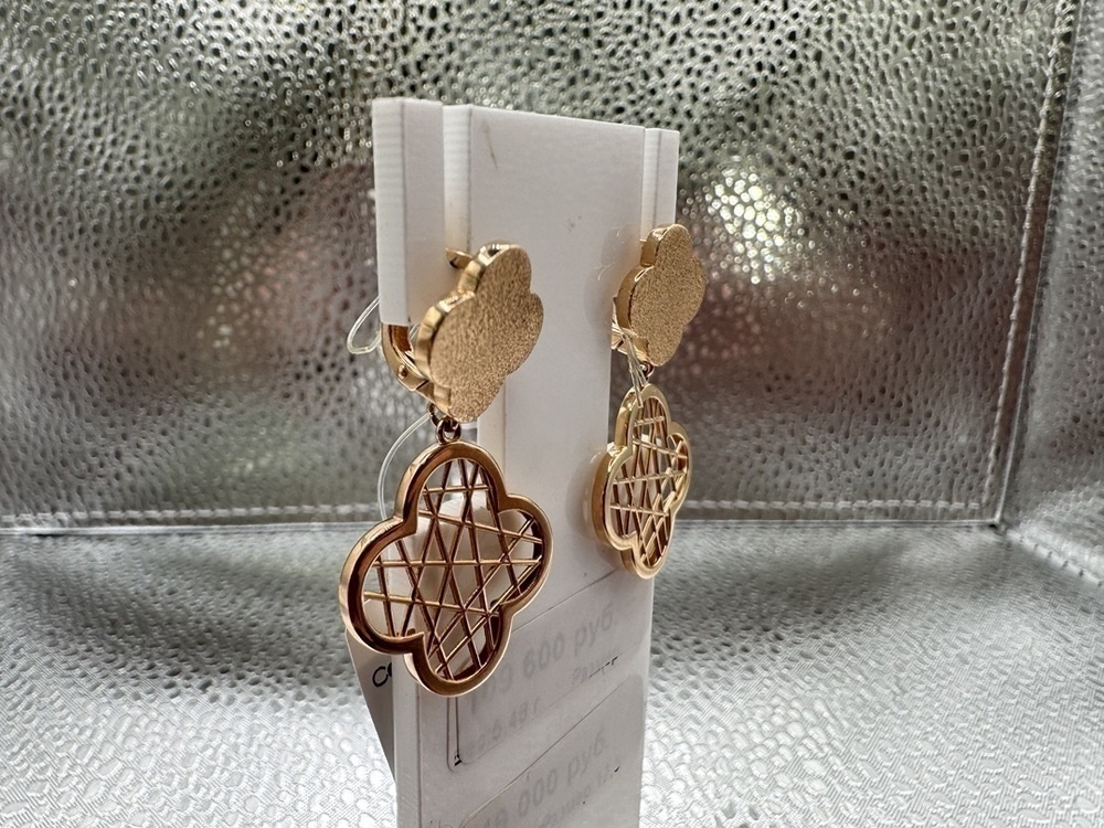 СЕРЬГИ БЕЗ КАМНЯ (Au 585)