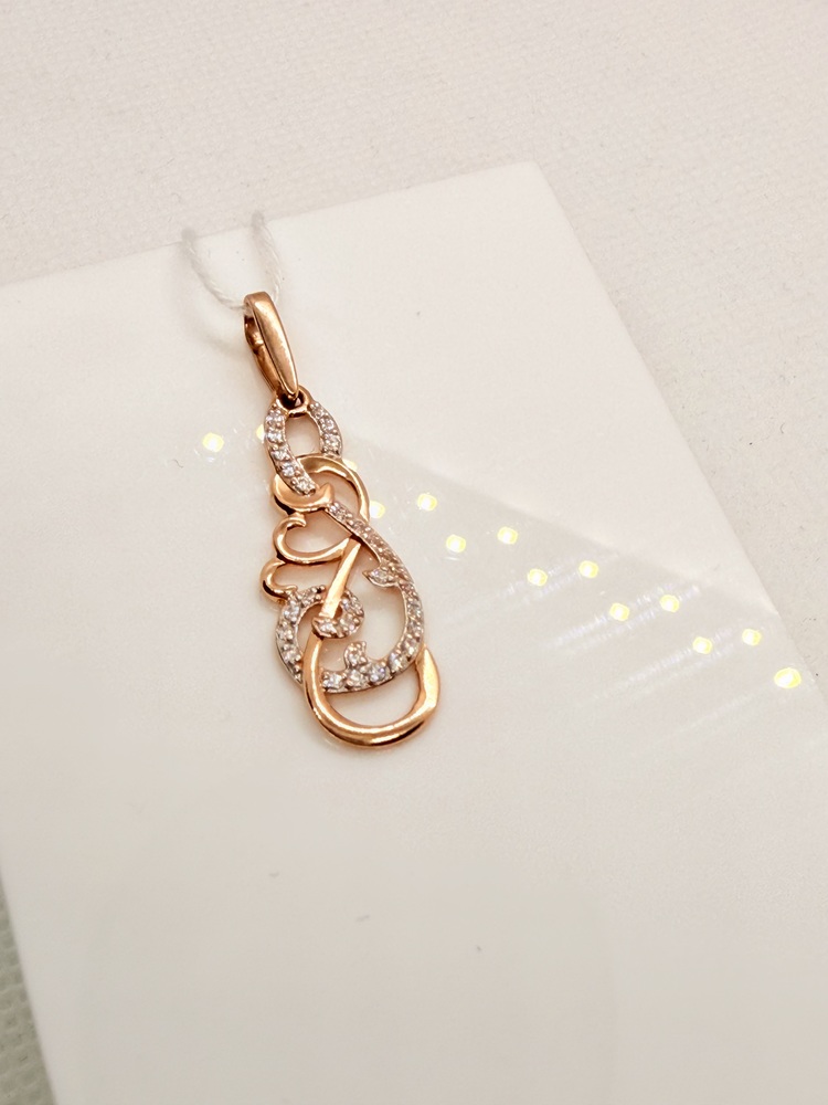 ПОДКМИ585 ПОДВЕСКА С КАМНЯМИ (Au 585)