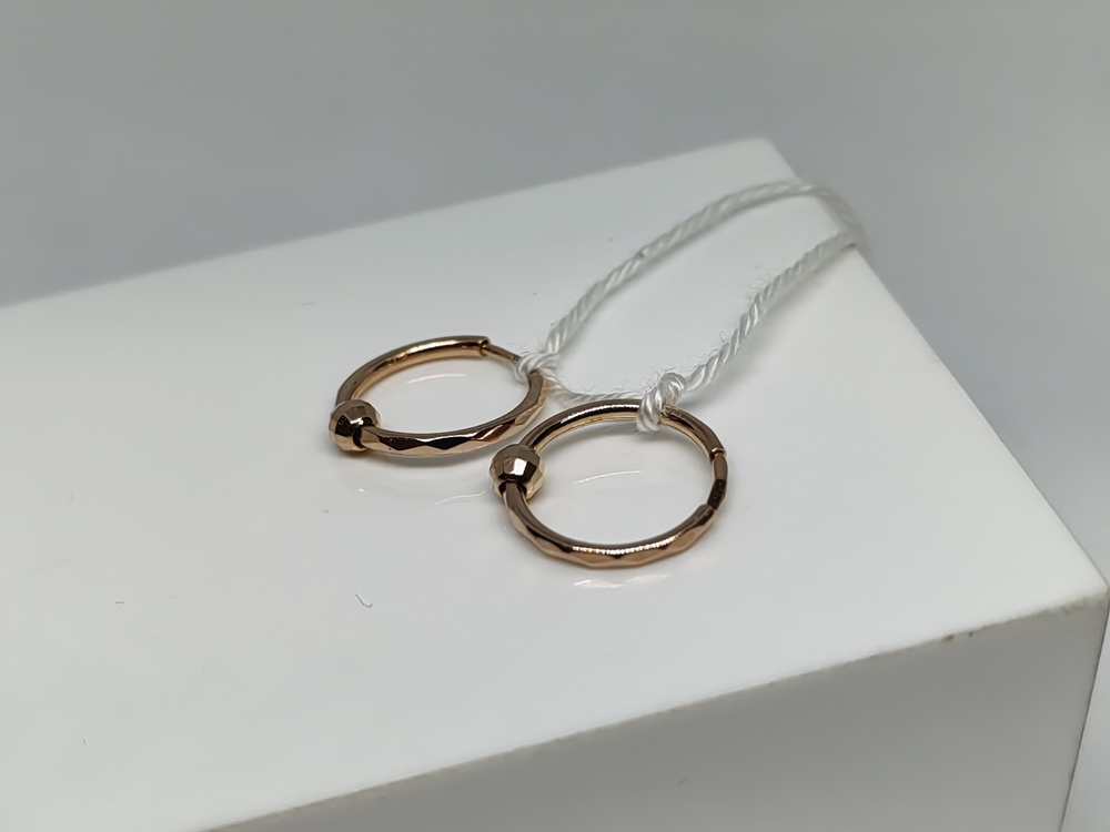 СКОН585 СЕРЬГИ КОНГО (Au 585)
