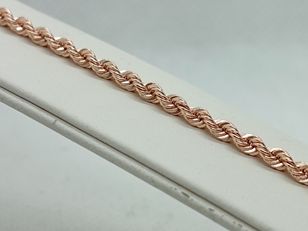 БРАСЛЕТ ПУСТОТЕЛЫЙ Веревка (Au 585)