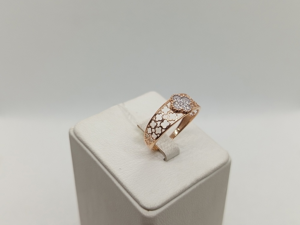 КОЛЬЦО С КАМНЯМИ (Au 585)