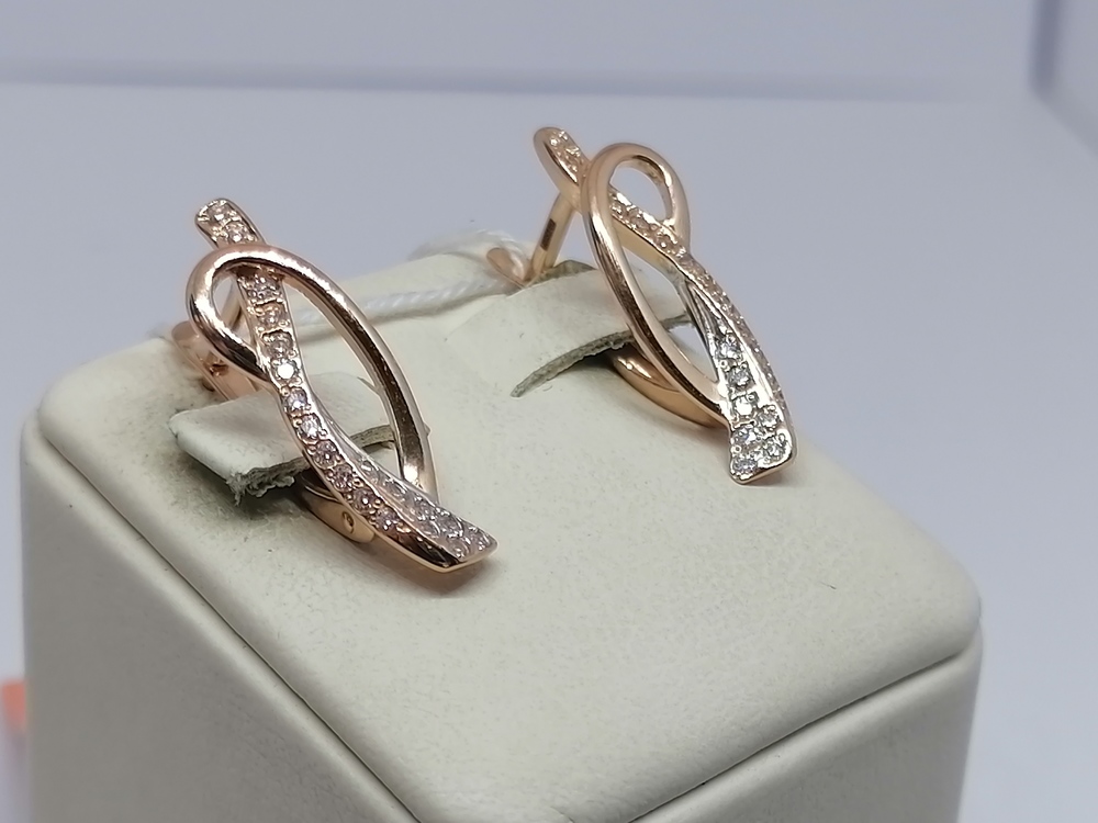 СЕРЬГИ С КАМНЯМИ (Au 585)