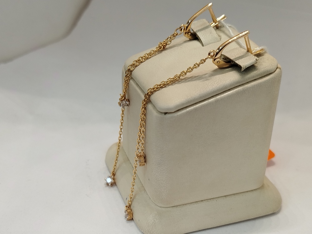 СЕРЬГИ С КАМНЯМИ (Au 585)