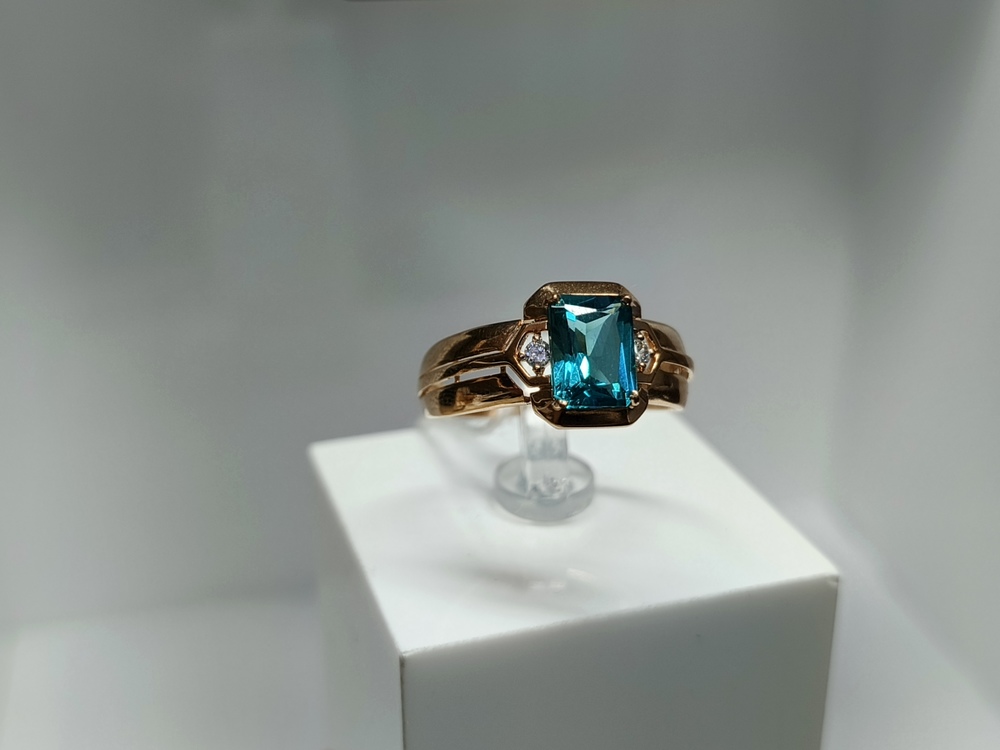 КОЛКМИ585 КОЛЬЦО С КАМНЯМИ (Au 585)