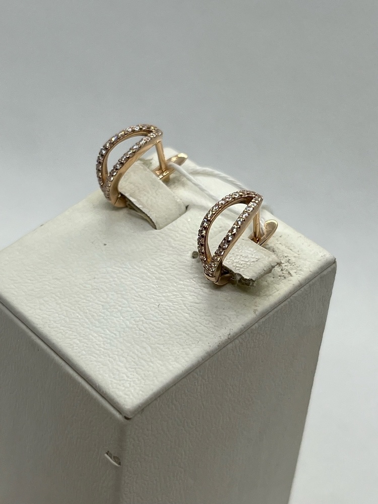 СКМИ585 СЕРЬГИ С КАМНЯМИ (Au 585)