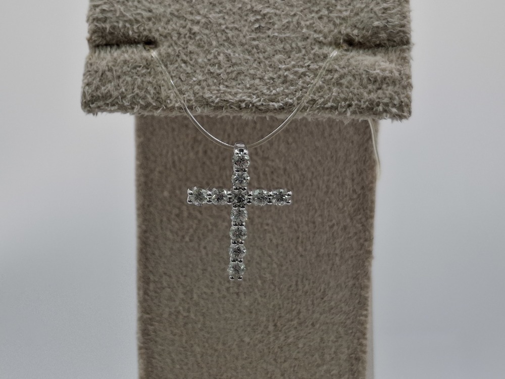 ПОДВЕСКА КРЕСТ Бриллиант (Au 585)