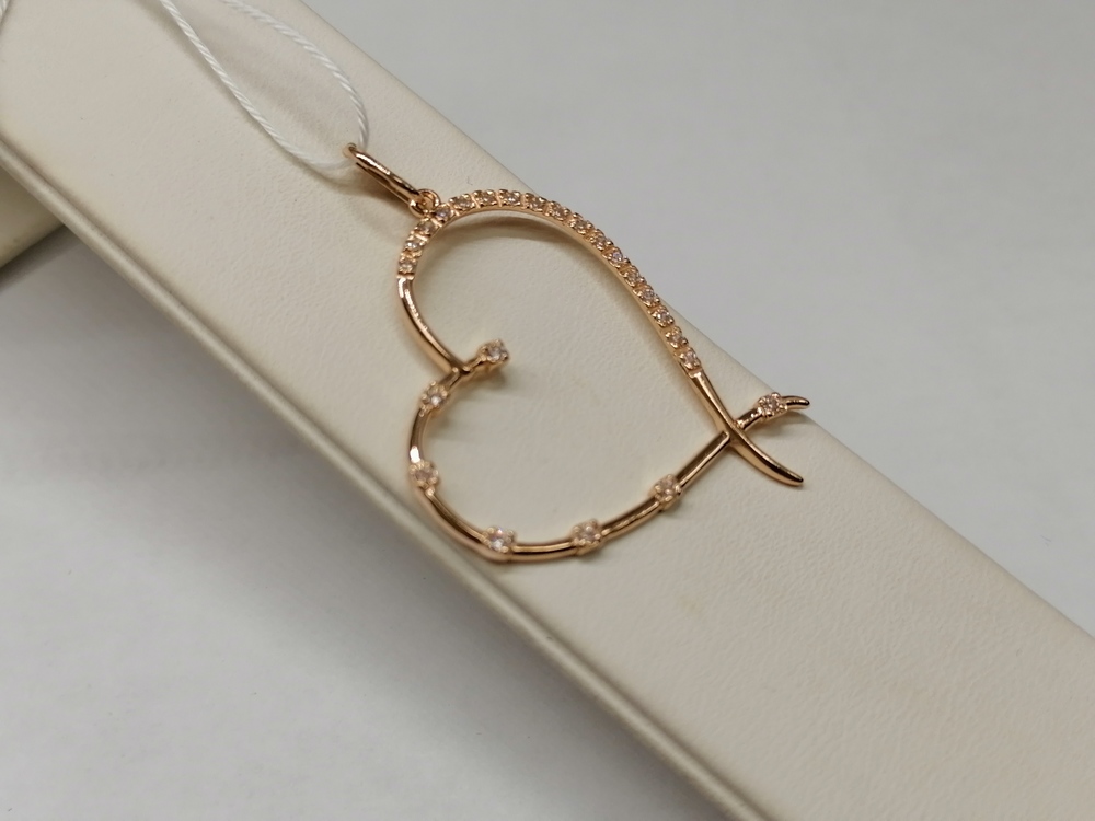 ПОДКМИ585 ПОДВЕСКА С КАМНЯМИ (Au 585)