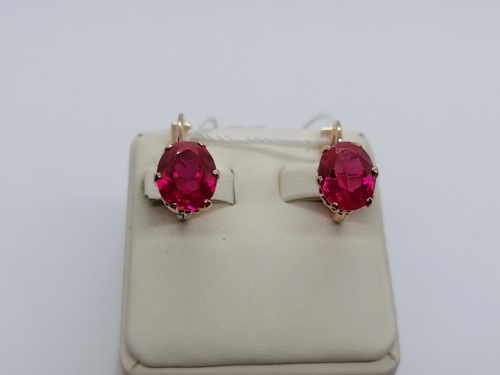 СЕРЬГИ С КАМНЕМ (Au 583)