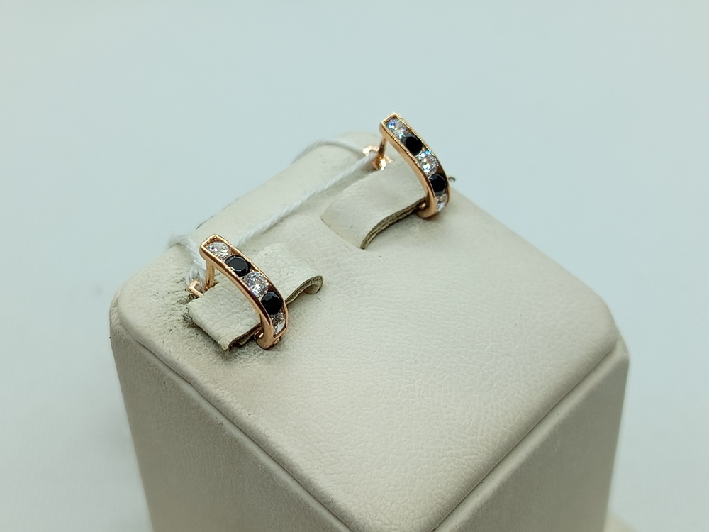 СКМИ585 СЕРЬГИ С КАМНЯМИ (Au 585)