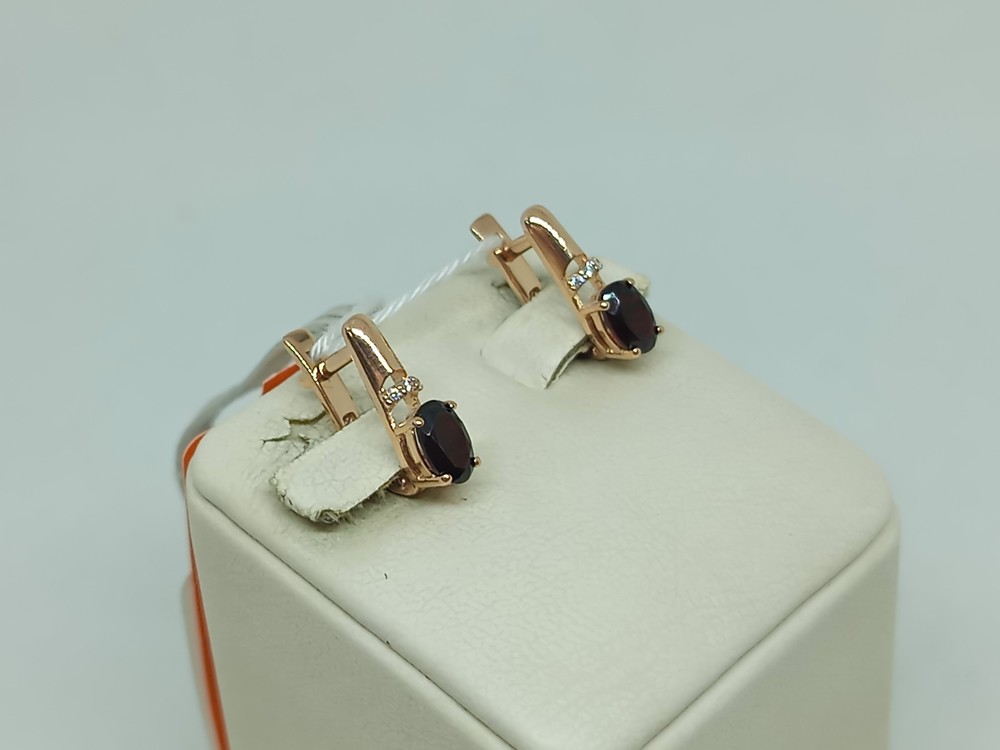 СКМИ585 СЕРЬГИ С КАМНЯМИ (Au 585)